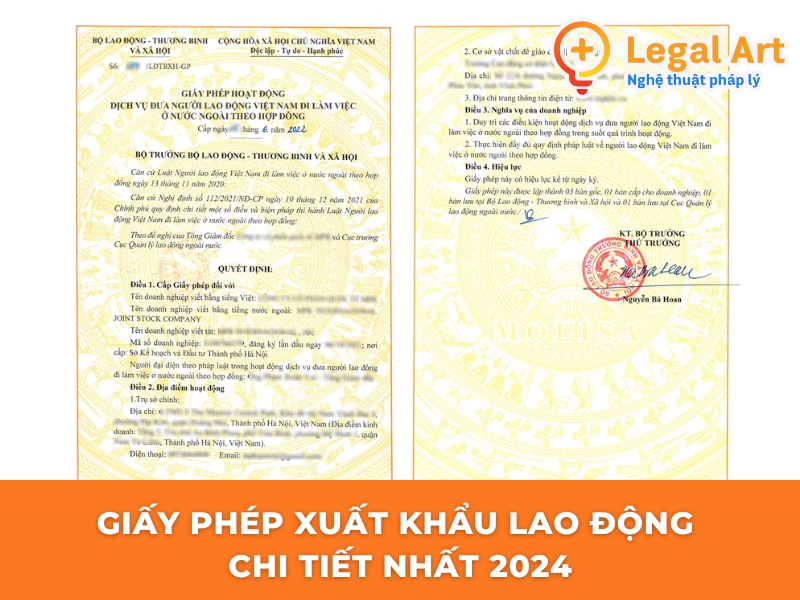 Giấy phép xuất khẩu lao động chi tiết nhất 2024