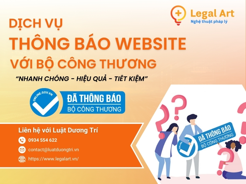 Dịch vụ thông báo website với Bộ Công Thương hiệu quả, tiết kiệm