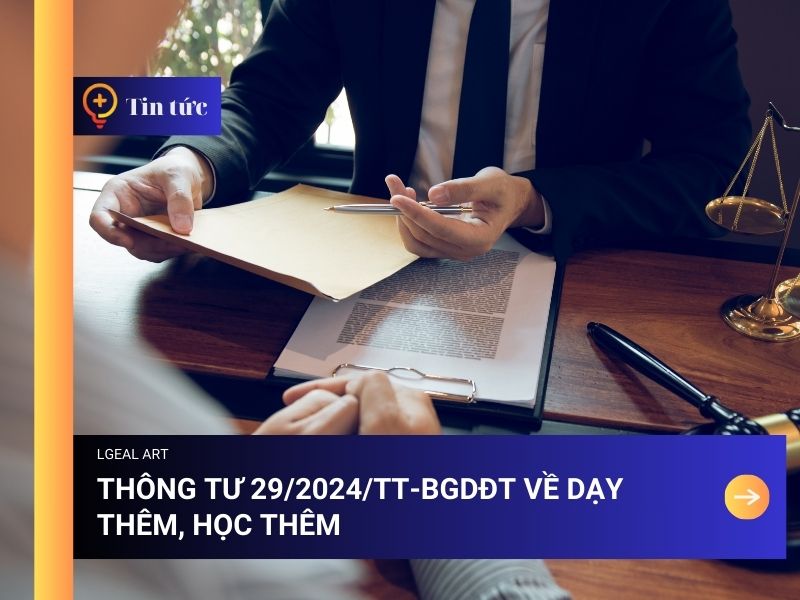 Thông tư 29/2024/TT-BGDĐT về dạy thêm, học thêm