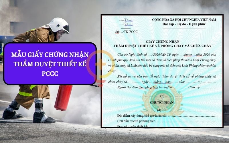mẫu giấy chứng nhận thẩm duyệt pccc