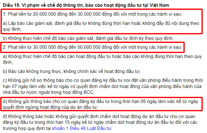 Mức phạt vi phạm h&agrave;nh ch&iacute;nh li&ecirc;n quan đến B&aacute;o c&aacute;o gi&aacute;m s&aacute;t đầu tư