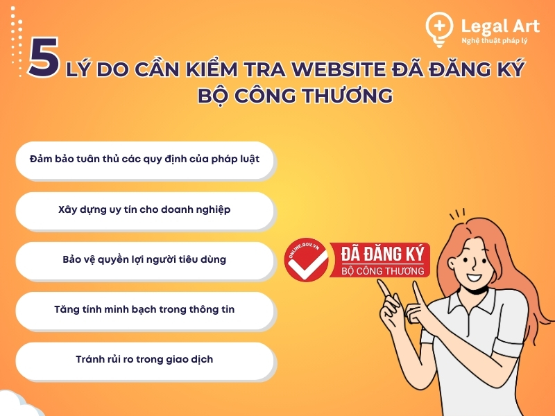 L&yacute; do cần kiểm tra website đ&atilde; đăng k&yacute; Bộ C&ocirc;ng Thương