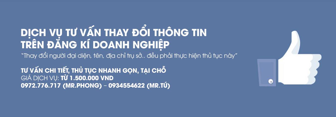 Dịch vụ Thay đổi Đăng ký kinh doanh