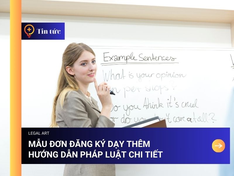 Mẫu Đơn Đăng Ký Dạy Thêm