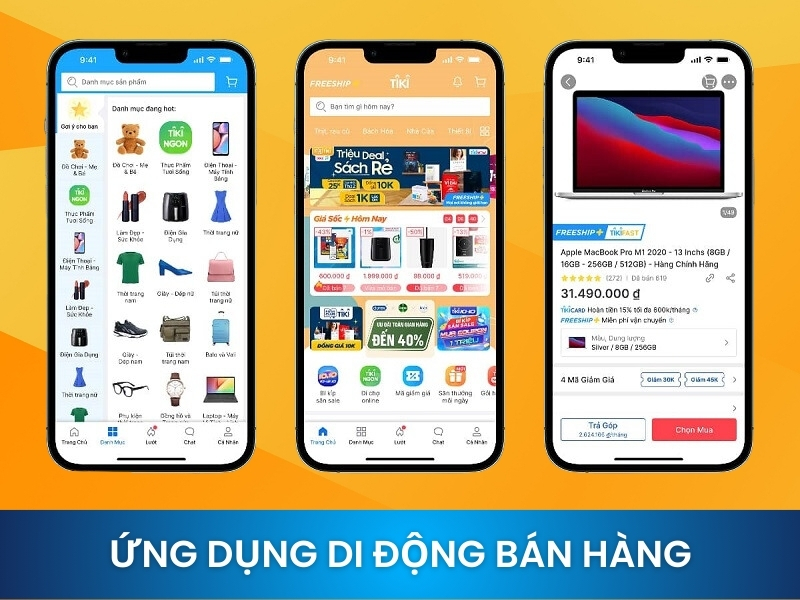 Ứng dụng di động b&aacute;n h&agrave;ng